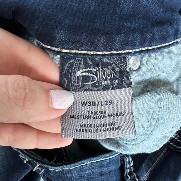 Silver Suki Skinny Jeans W30/L29 Dark Wash - Picture 7 of 11